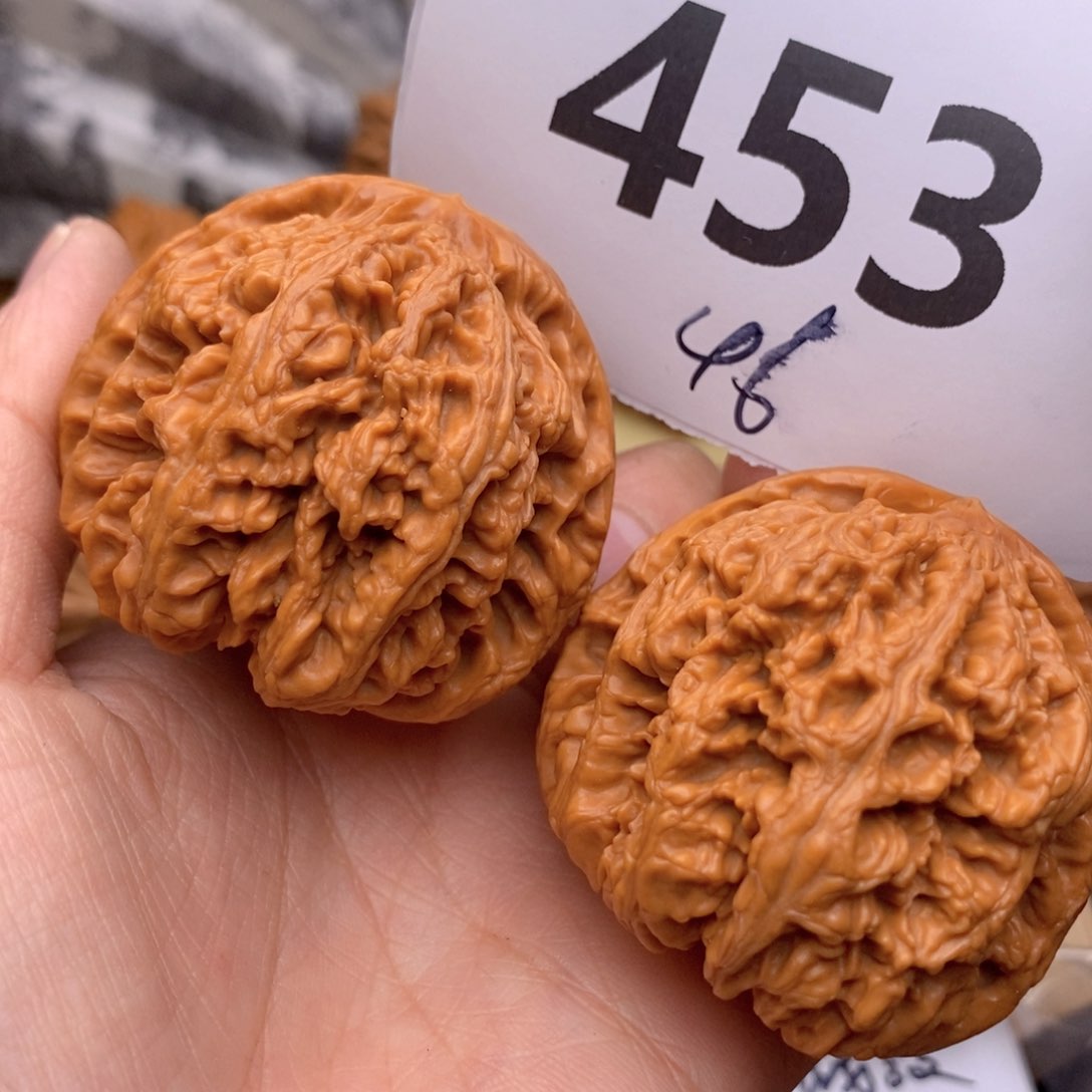 文玩核桃把件453号46粗筋