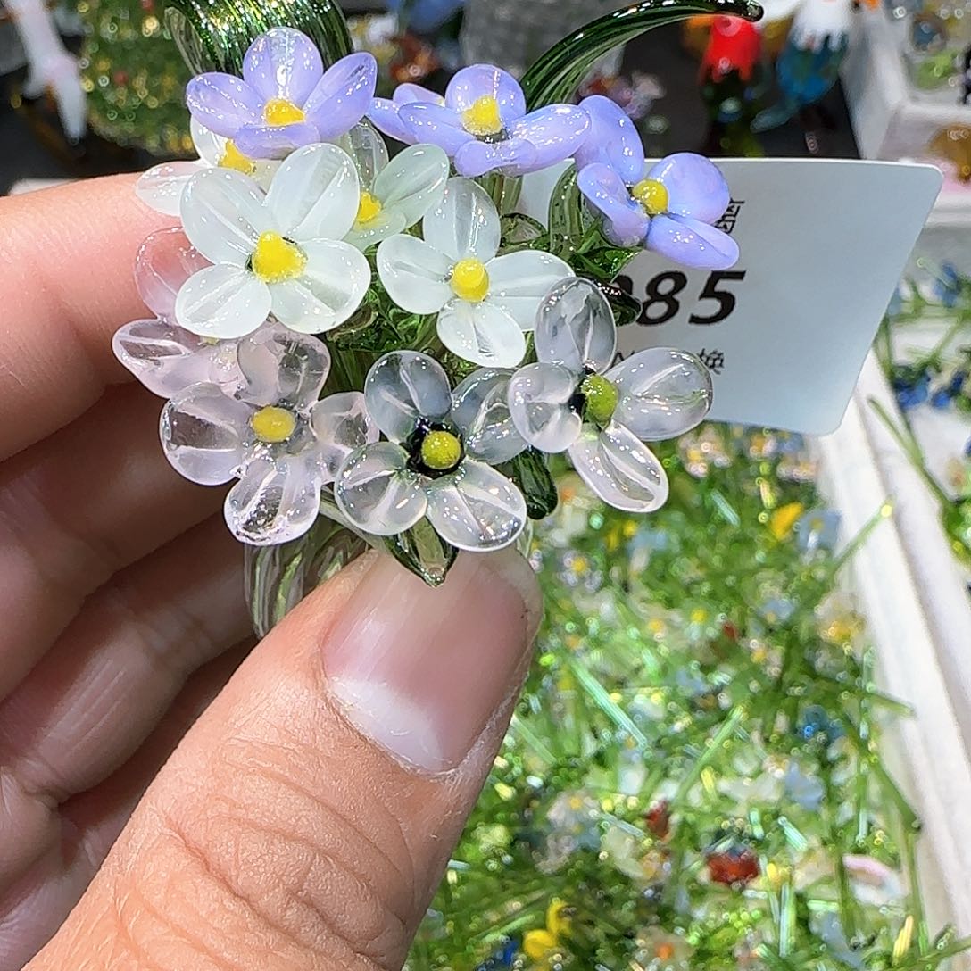 琉璃手工艺品085小花