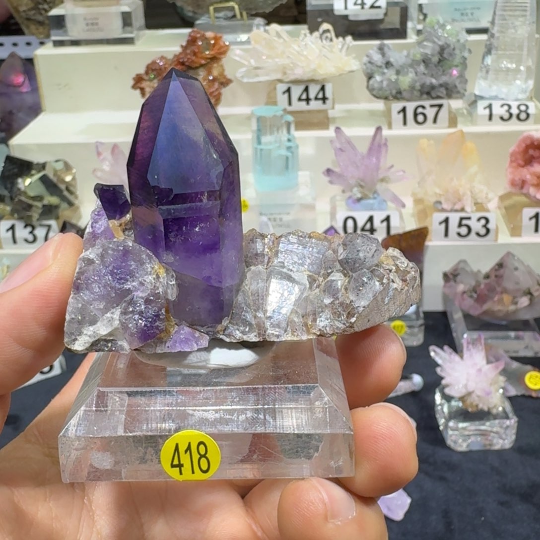 珠宝半成品未镶嵌水晶纳米比亚葡萄紫水晶