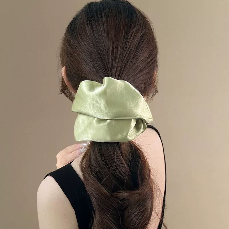 青柠奶油绿百搭简约发圈