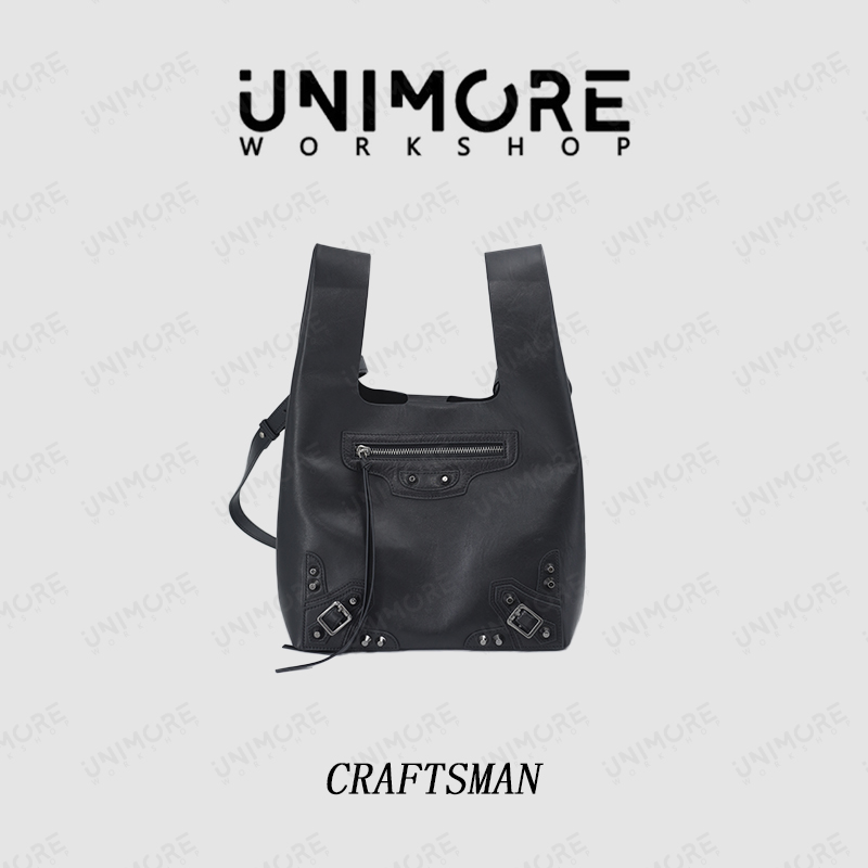 【造物至定制】头层牛皮  新款极简机车垃圾袋-UNIMOREWORK SHOP