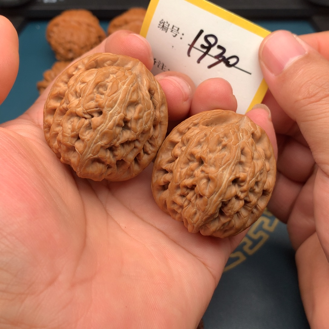 把件文玩核桃44全品红锦鲤1930