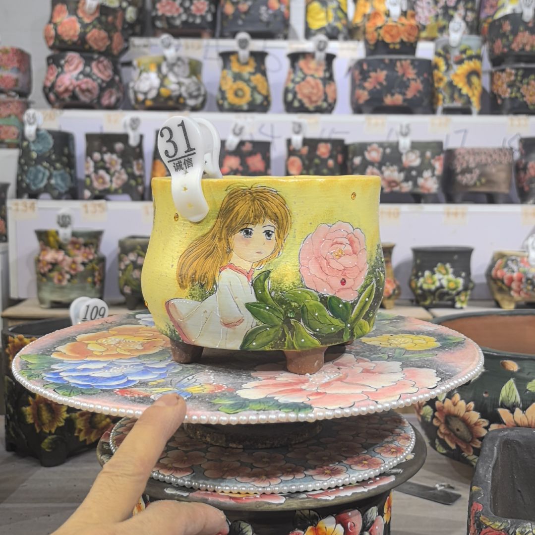 花盆红泥景德镇花盆