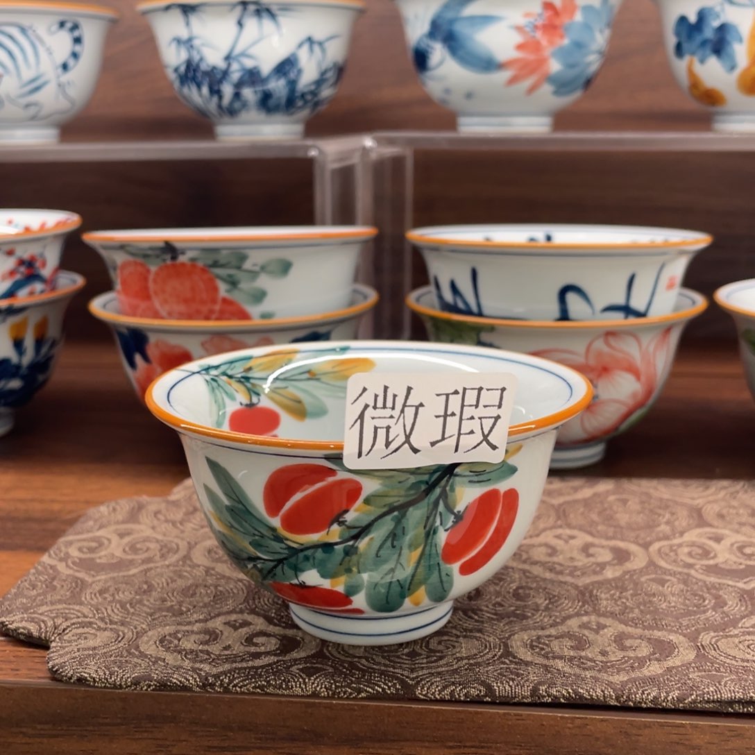 微瑕釉下彩纯手绘