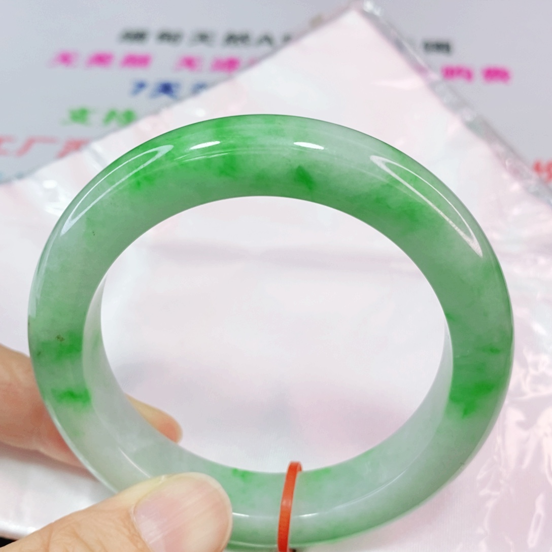 未镶嵌手镯翡翠55.3圈口正圈