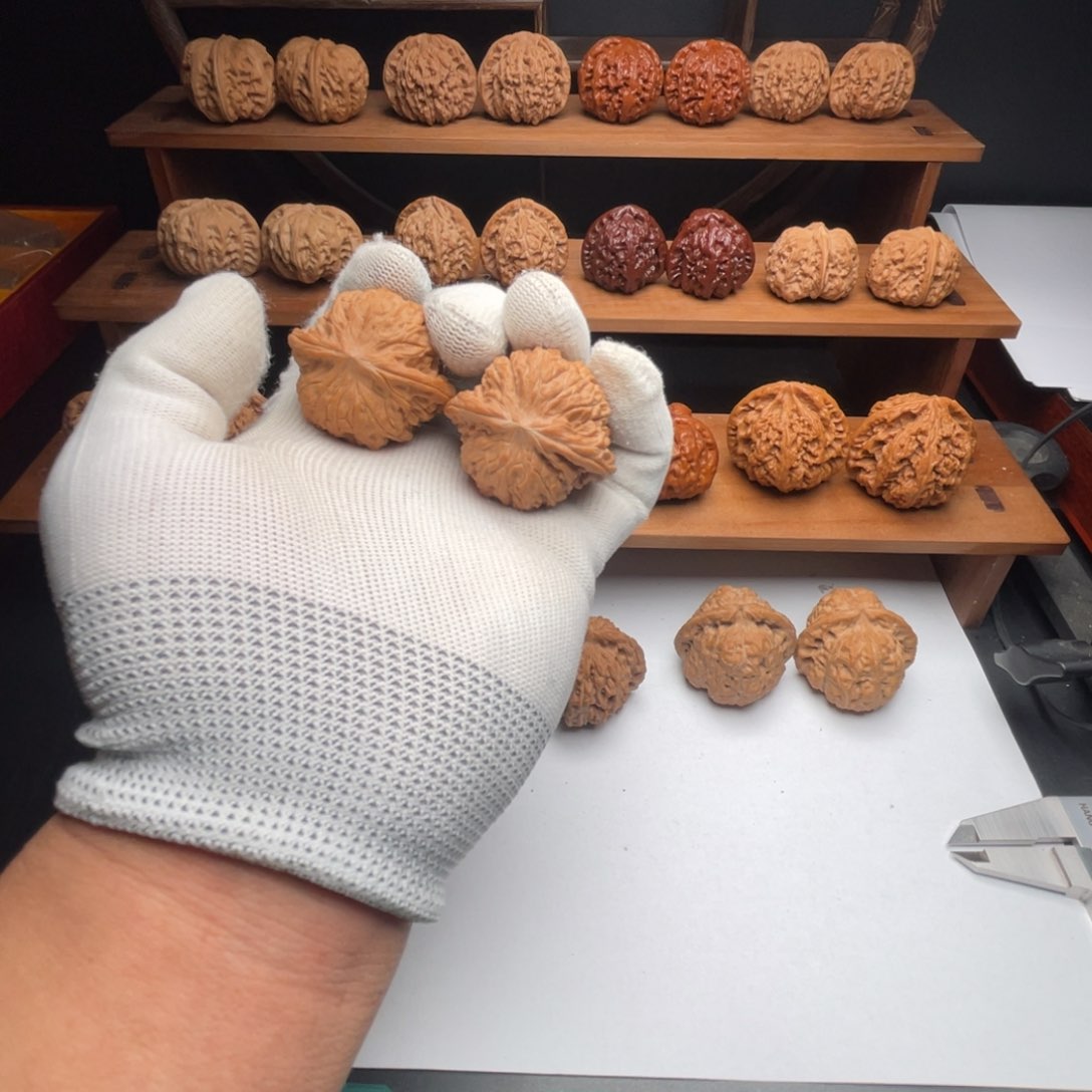 文玩核桃把件雨***?磨盘