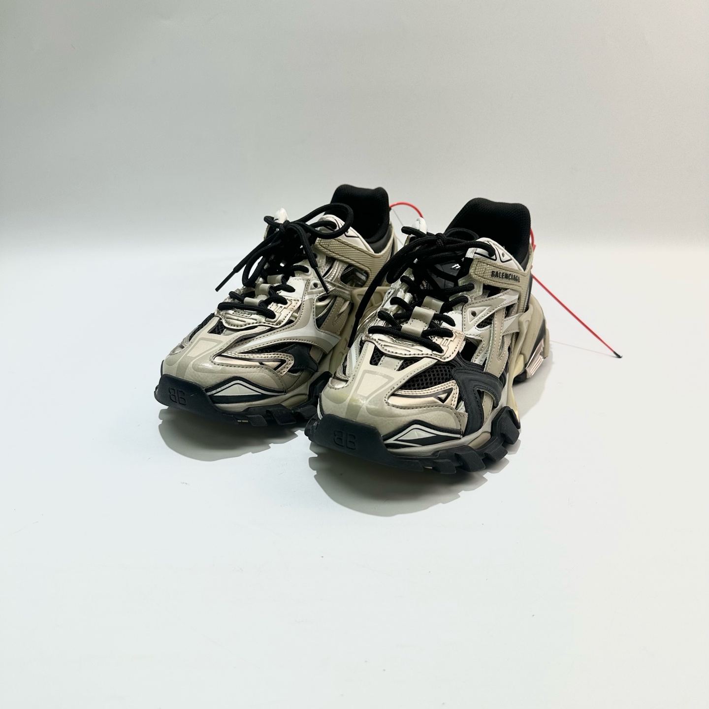 99新 Balenciaga/巴黎世家 39码 黑棕Track2.0老爹鞋 SY0712