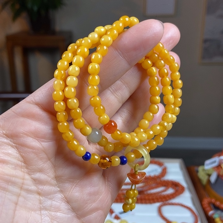 琥珀手链未镶嵌蜜蜡手串5