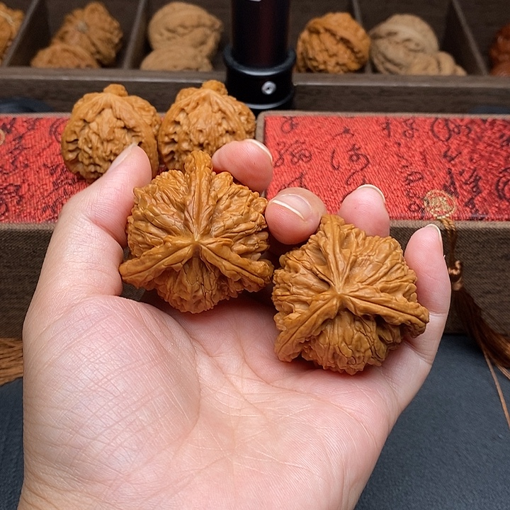 C***^文玩核桃把件白奔