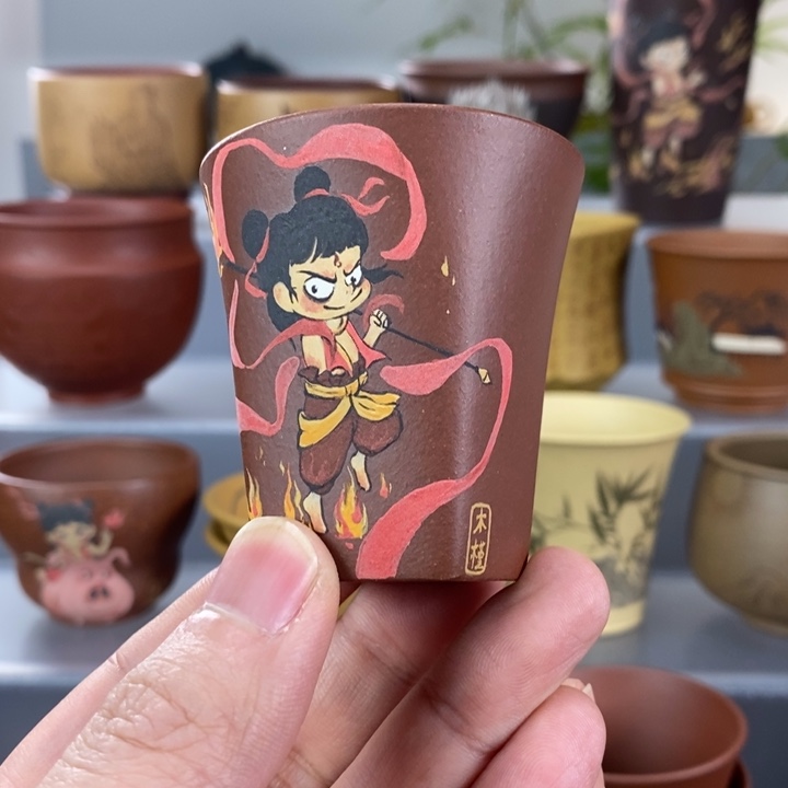 紫砂茶杯宜兴紫砂主人杯