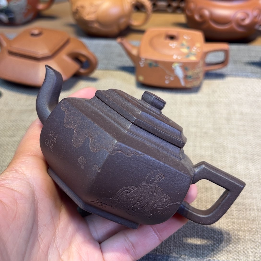 容量150毫升，六方，紫泥