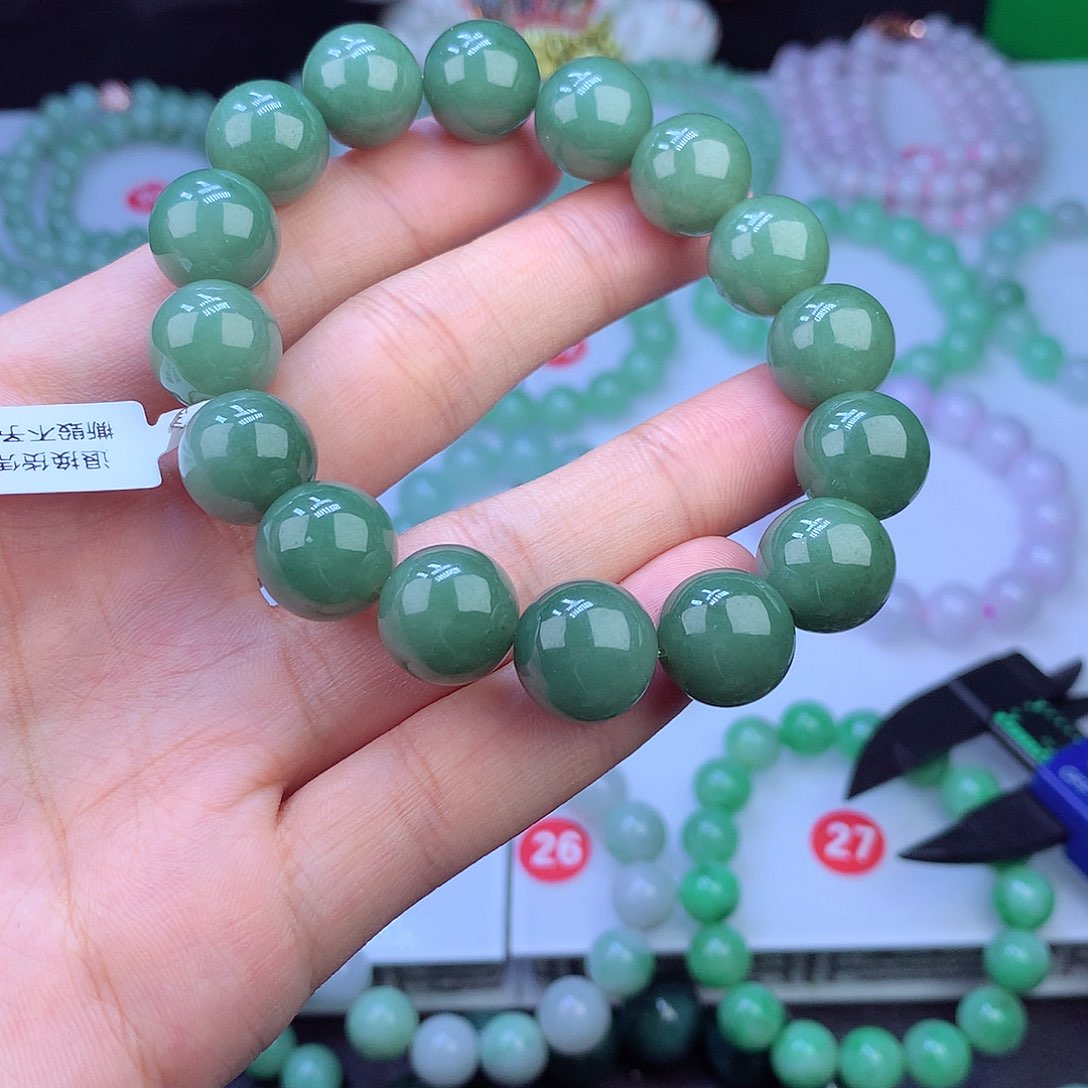 翡翠未镶嵌毛衣链