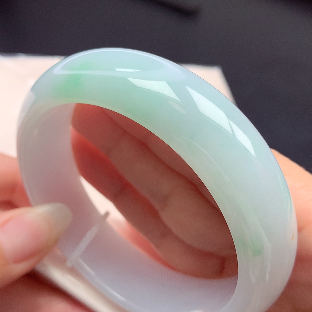 翡翠未镶嵌手镯59.6圈口