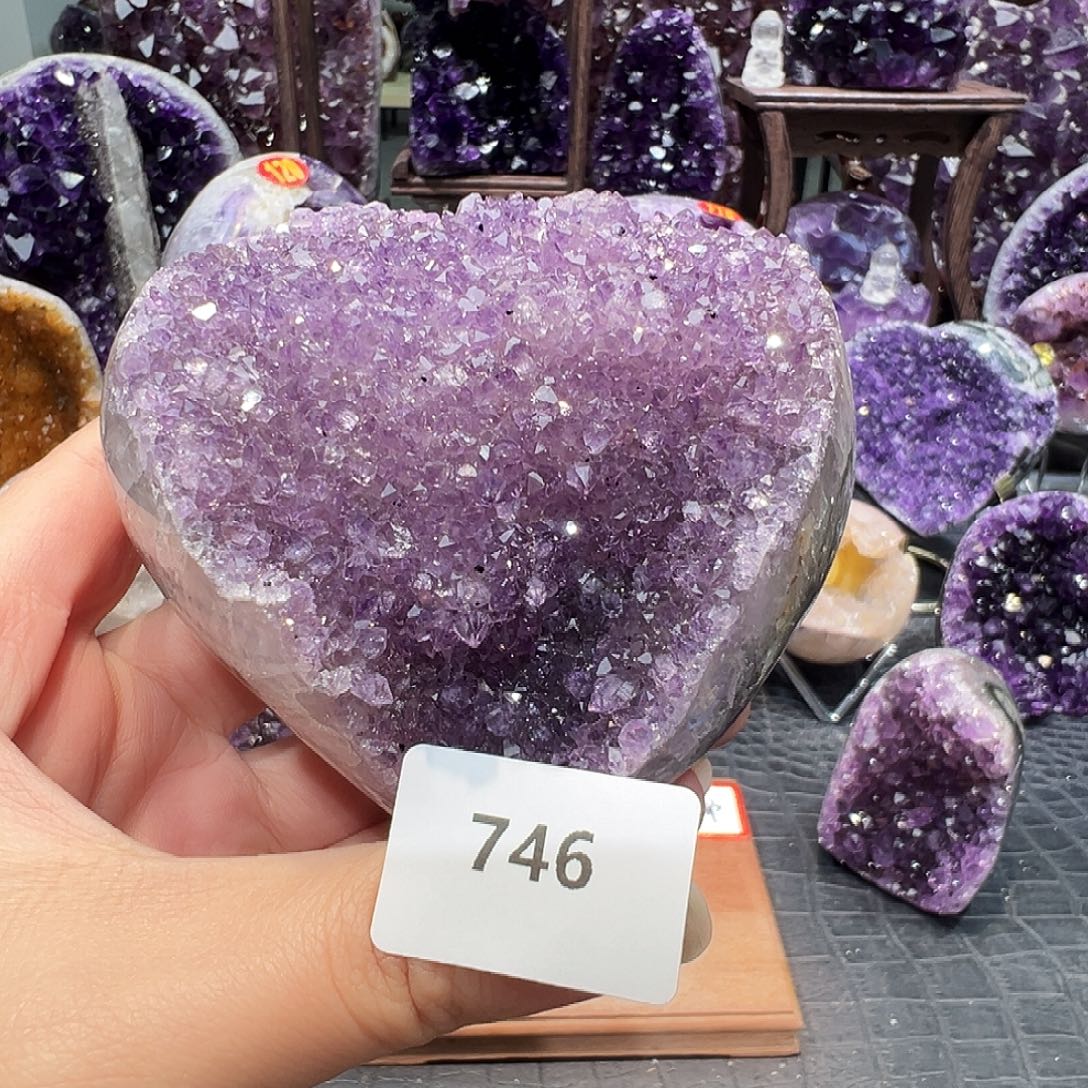 芒***园珠宝半成品紫晶未镶嵌