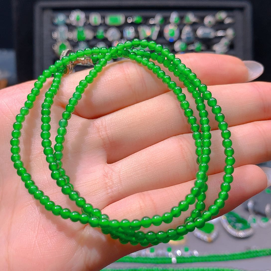 翡翠未镶嵌耳饰天然翡翠