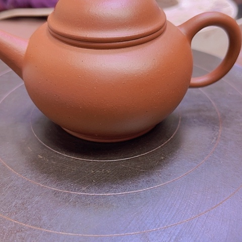 茶壶紫砂超**雄朱泥水平壶110c c