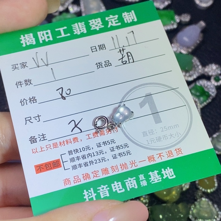 颈饰未镶嵌翡翠V*翡翠