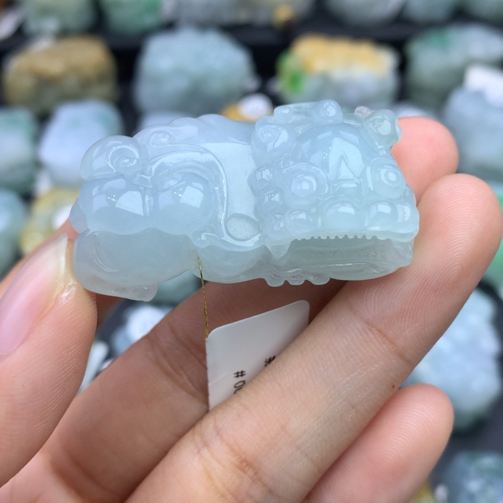 翡翠颈饰未镶嵌天然缅甸翡翠