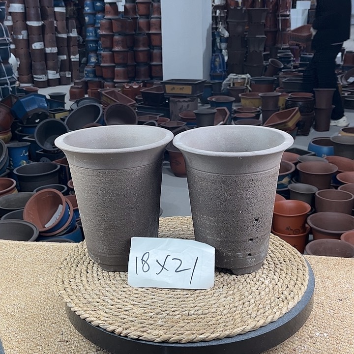 红陶紫砂花盆紫砂