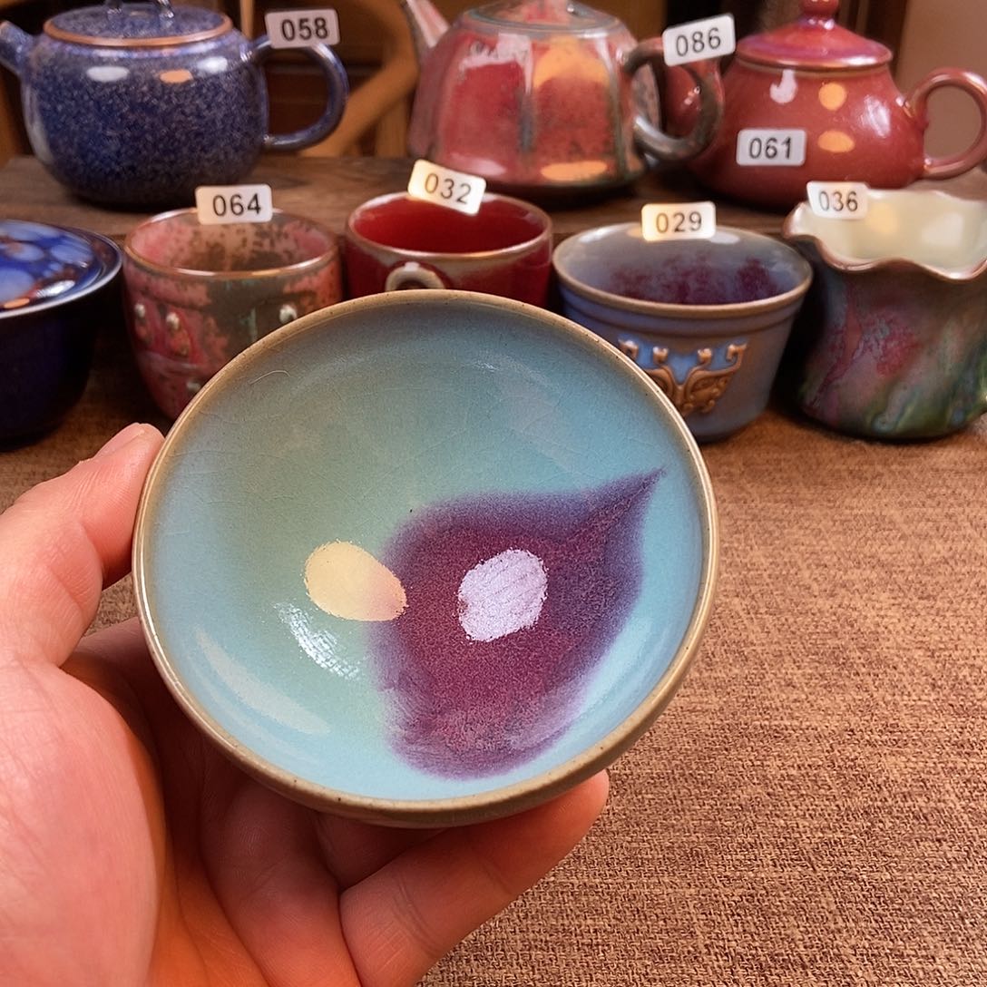 瓷片钧瓷茶器家用杯子