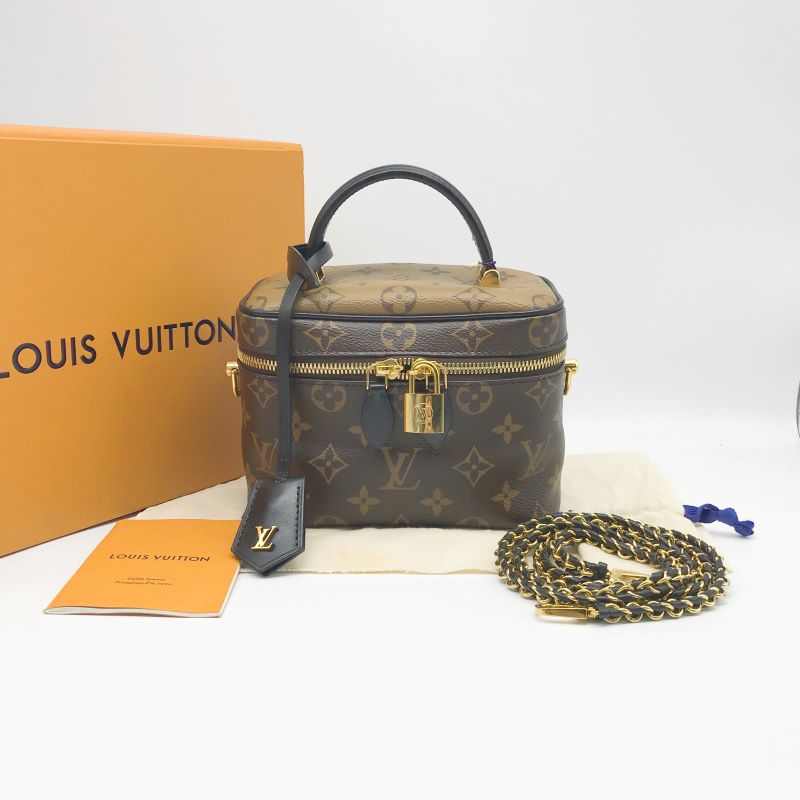 95新 LouisVuitton/路易威登 洋诚二手 LV老花化妆盒子包 98新