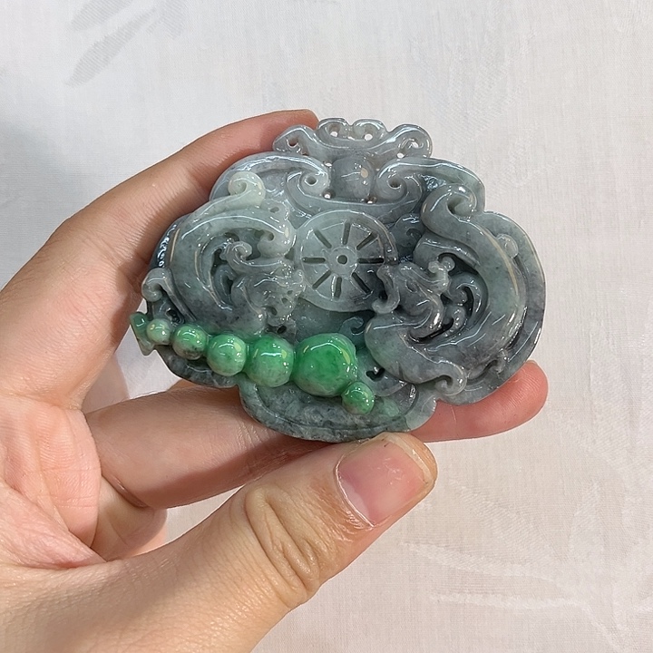 翡翠合金吊坠(赠链)