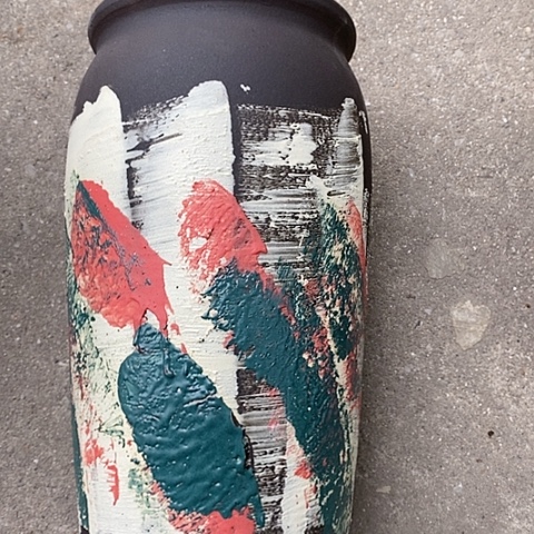 【闪购商品】紫砂花盆高37口15瑕疵