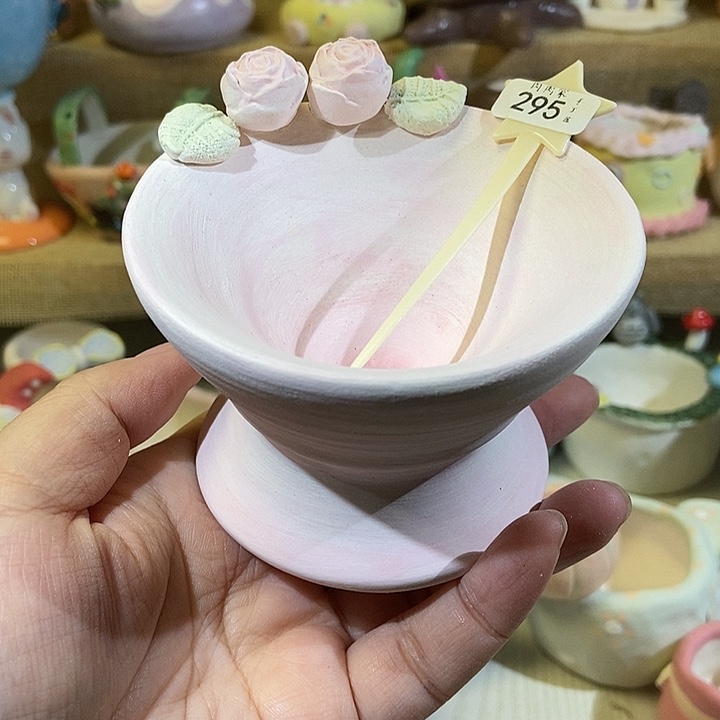 美***夕295 手工手绘盆满29包邮