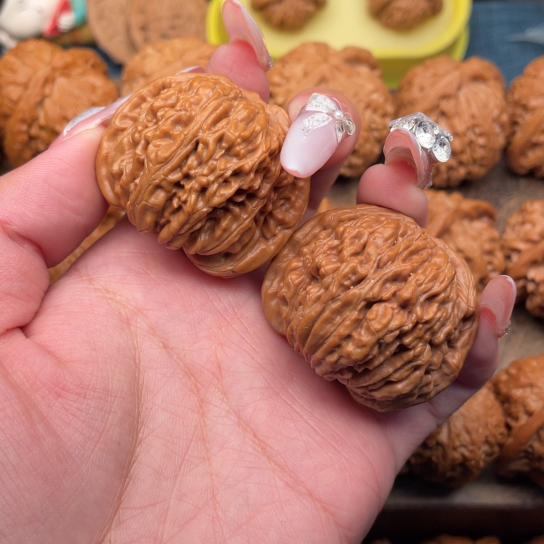 把件文玩核桃全品红皮汉高楼42