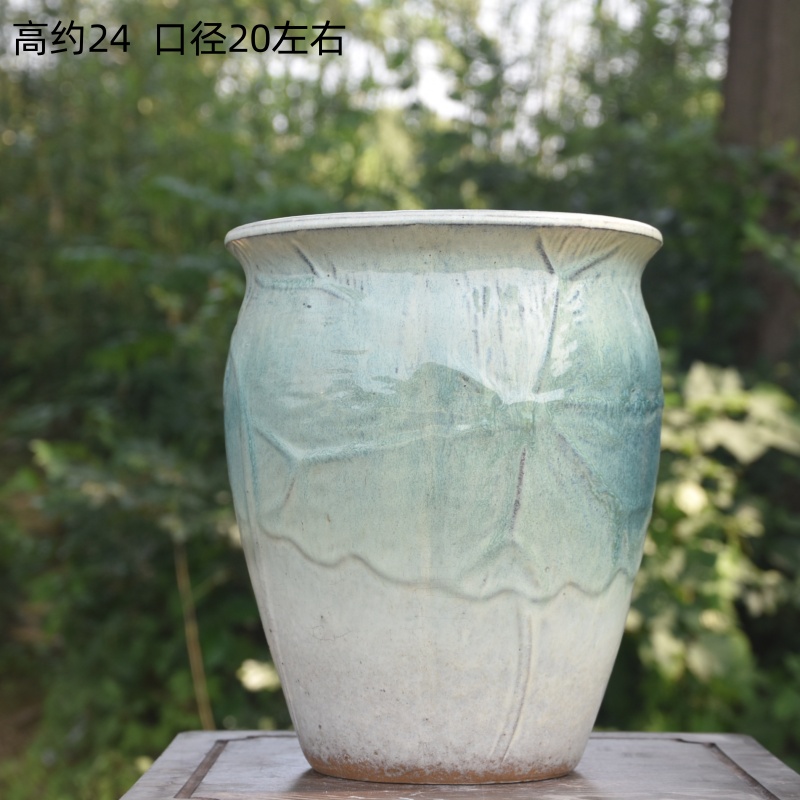 粗陶花盆大盆一个高24 口20 左右