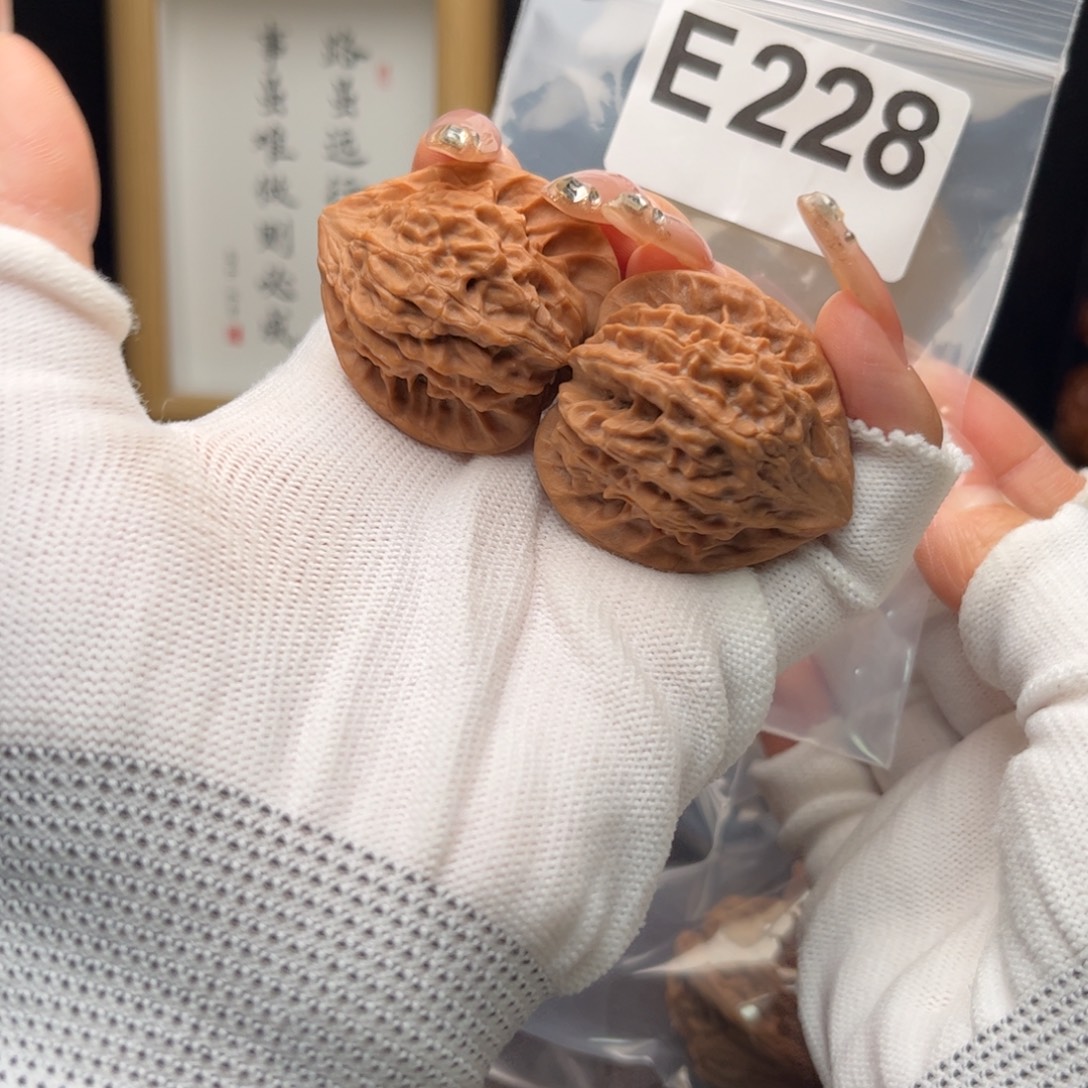 把件文玩核桃36七步沟e228