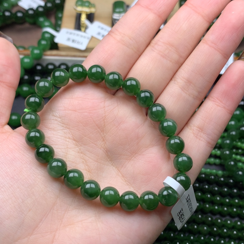 【闪购商品】未镶嵌手串和田玉（碧玉）吴*生8m