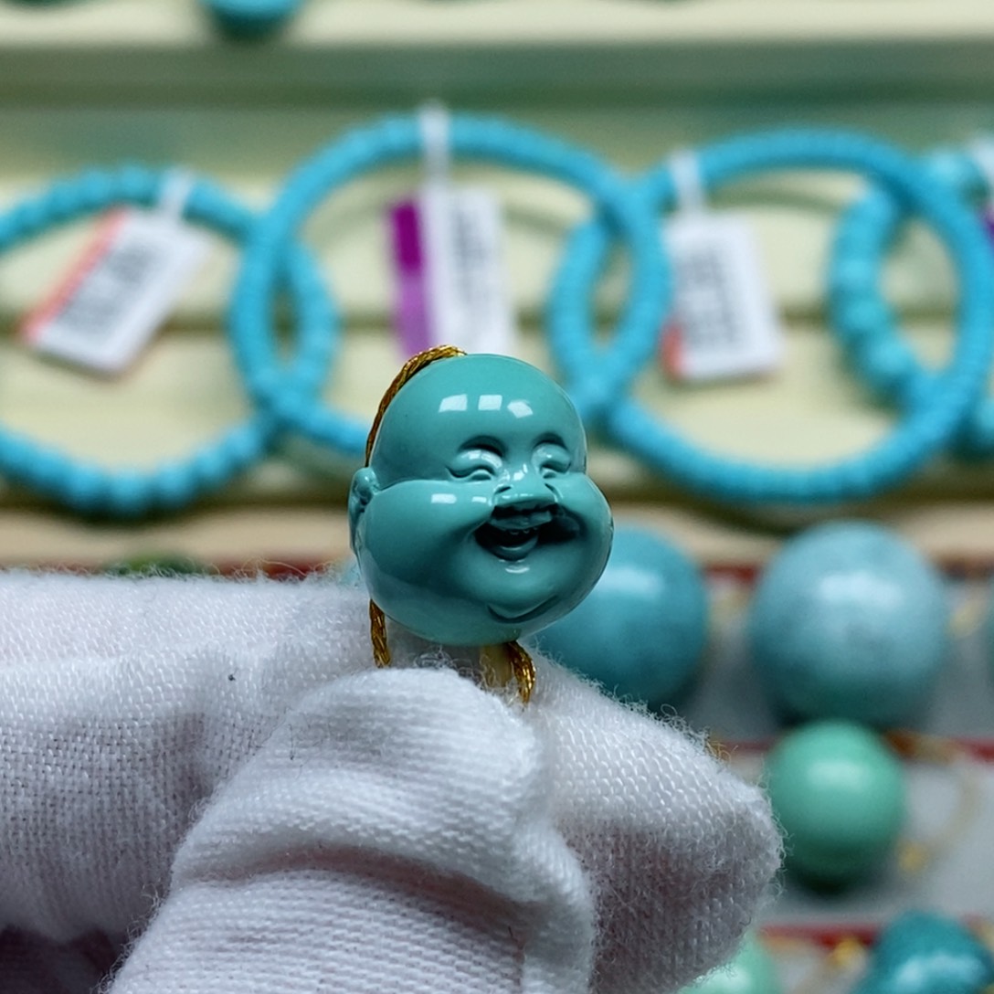 绿松石珠宝奇石未镶嵌动****8