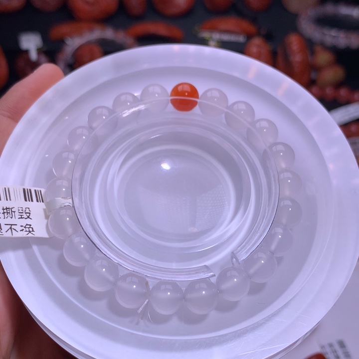 南红玛瑙未镶嵌珠宝半成品荔枝冻手串