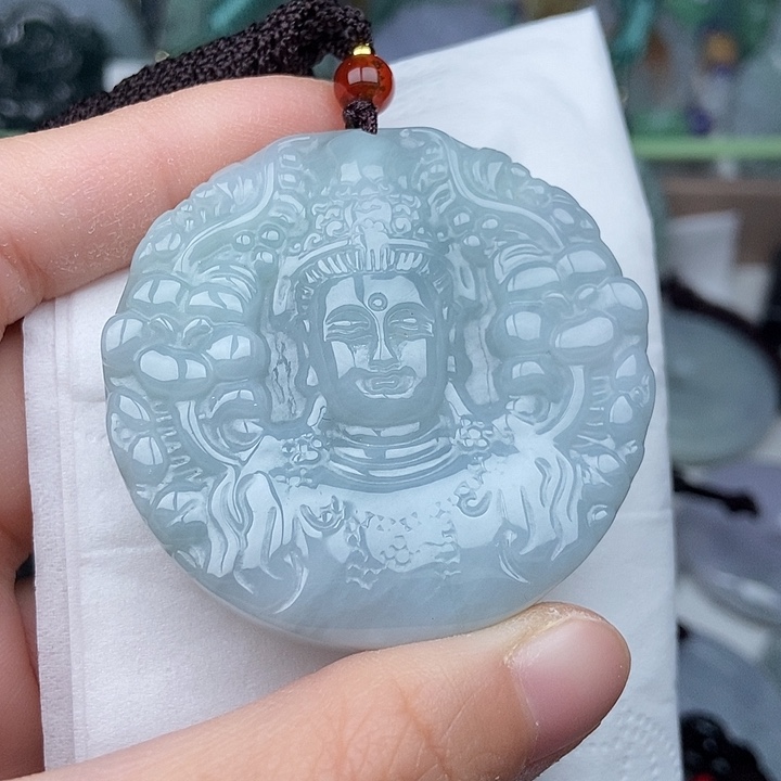 翡翠未镶嵌颈饰翡翠双面