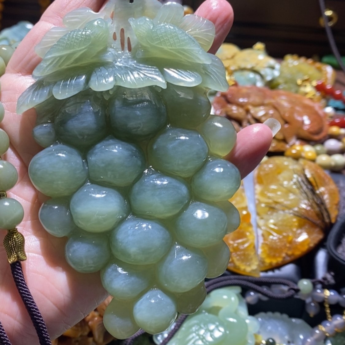 【闪购商品】岫玉毛衣链未镶嵌