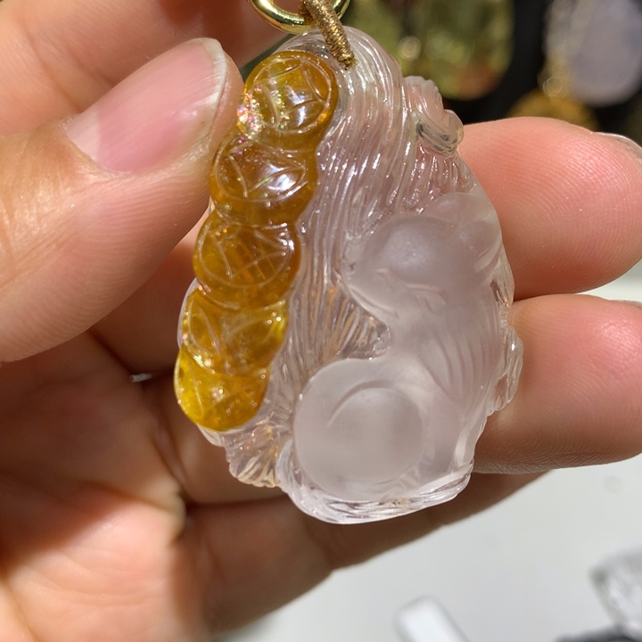 水晶颈饰未镶嵌天然