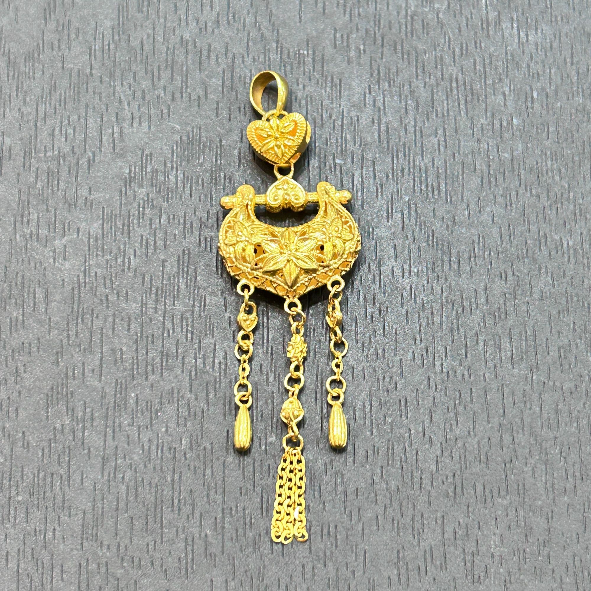 【销冠专享】足金999投资金攒黄金爱心锁愿ZBHJD1635克重多退少补