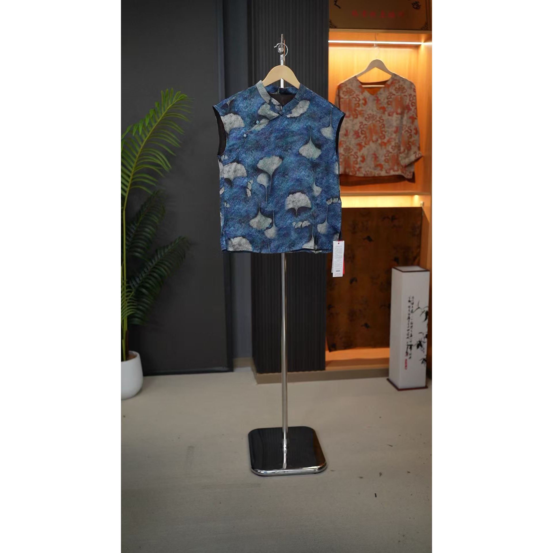 【知秋小上衣】新中式中国风花萝旗袍领斜襟小飞袖上衣复古