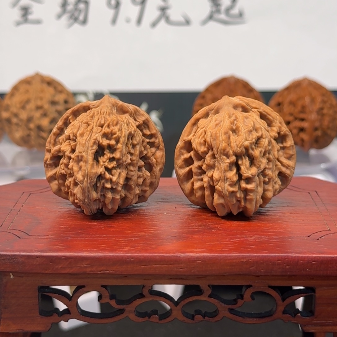 文玩核桃把件53号官帽边39高35肚38全品无药无修原生态