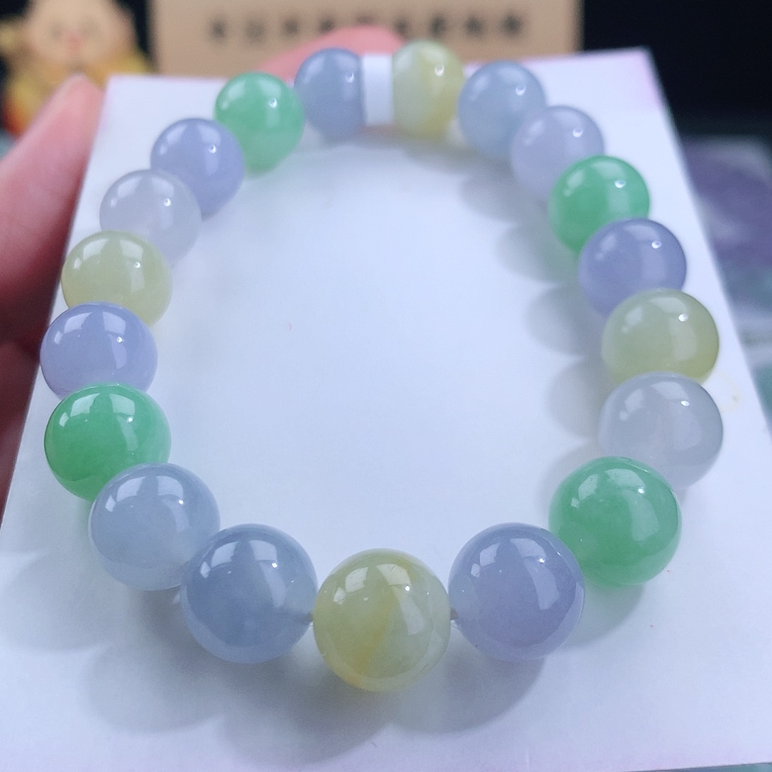 翡翠手链未镶嵌卡10mm