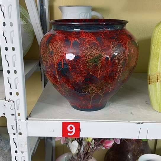 瓶高27口20。陶瓷花瓶摆件摆件。 9