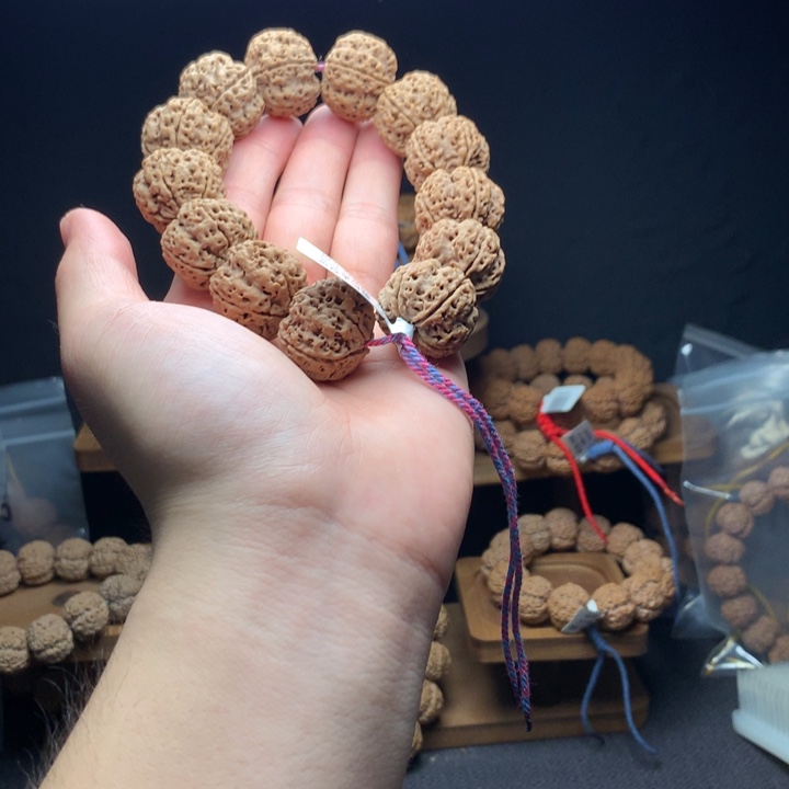 金刚菩提吊坠古龙蜂窝梅花双龙精品24mm