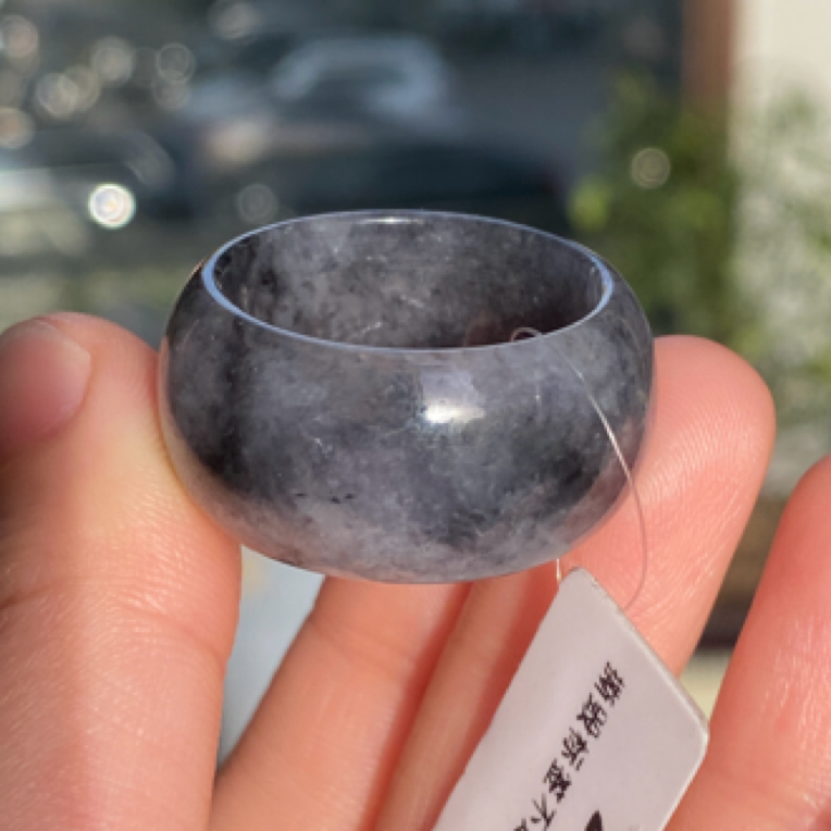 【杨玉环】天然A货翡翠戒指DC0171，26圈口（自然光拍摄）