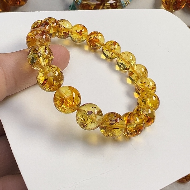 琥珀（花珀）未镶嵌项圈