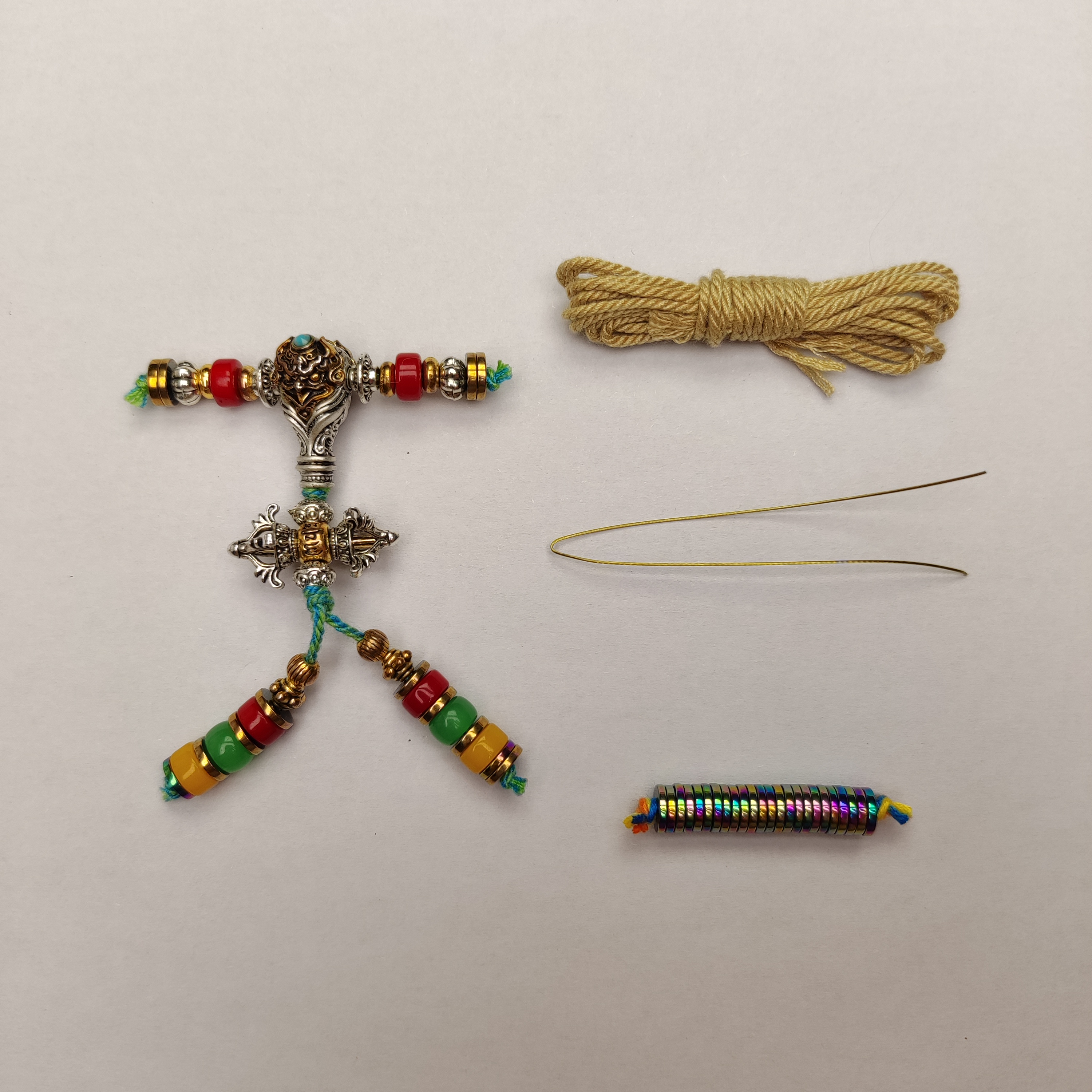 102号多彩大鹏鸟文玩配饰套装12mm以下适用