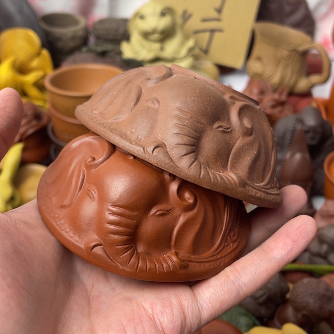 紫砂茶宠紫砂瑕疵