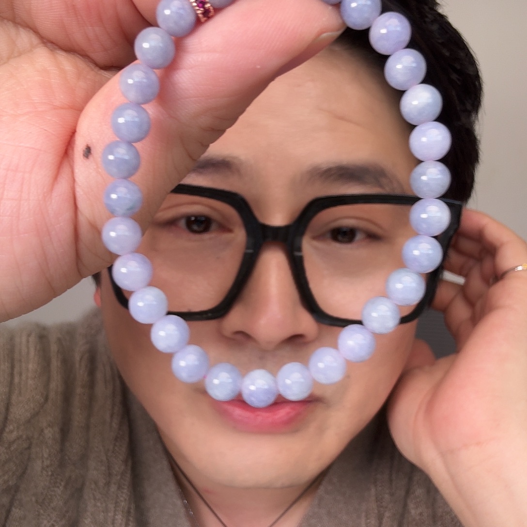 爱***舞翡翠18K金镶嵌颈饰一件