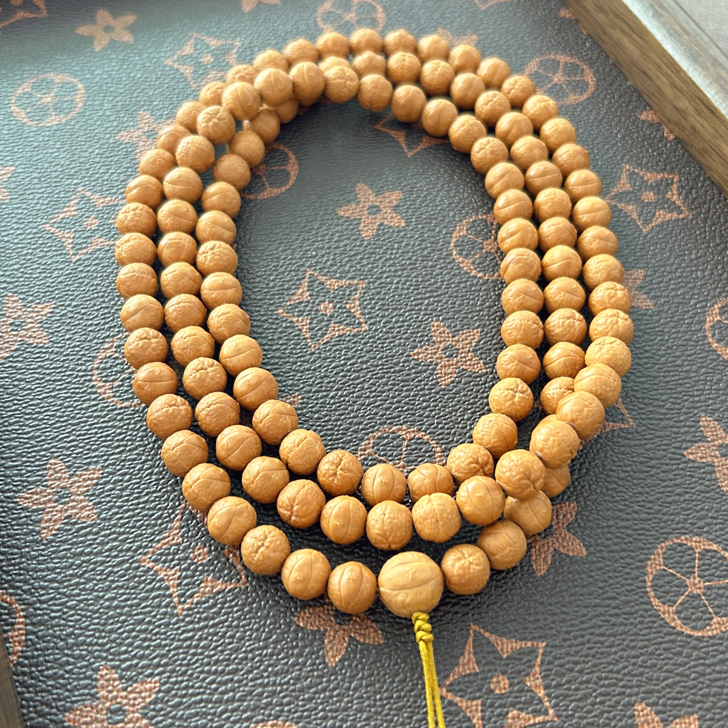 <臻品 凤眼>尺寸8mm猴头核桃雕刻108凤眼全品脖挂无药无色原生态