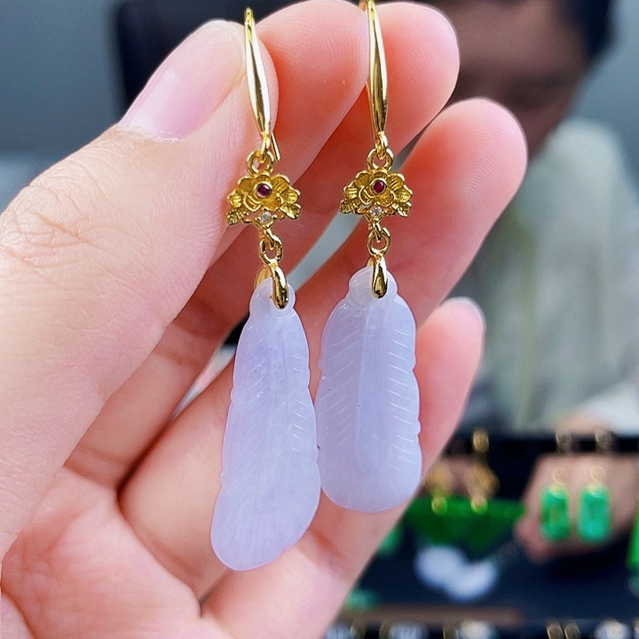 翡翠耳饰未镶嵌饰品